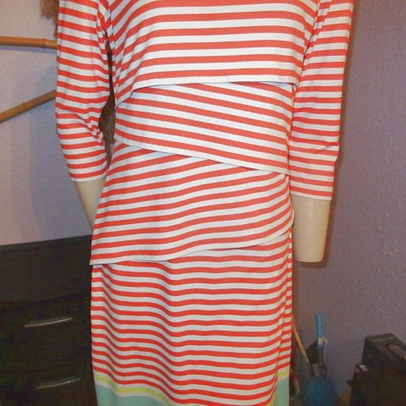 J. McLaughlin Nicola Catalina Cloth Dress Size M Sleeveless Stretch Jersey NEW - Picture 3 of 10